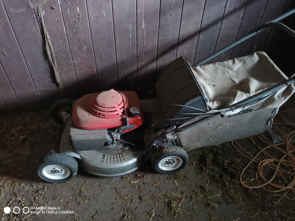 Honda  grasmachine, Ophalen