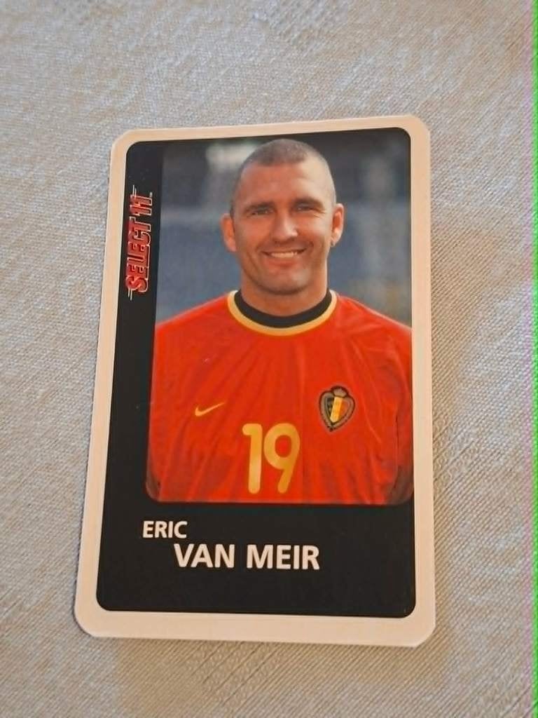 Voetbalkaart : Eric Van Meir / Rode Duivels, Ophalen of Verzenden, Zo goed als nieuw, Poster, Plaatje of Sticker