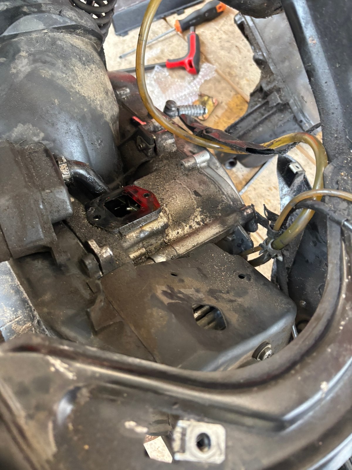Dr70 piaggio zip blok, Ophalen