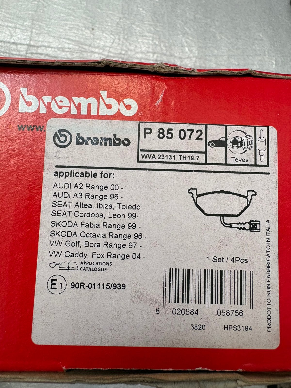 Plaquettes frein avant audi A3/seat altea /…, Enlèvement ou Envoi, Audi