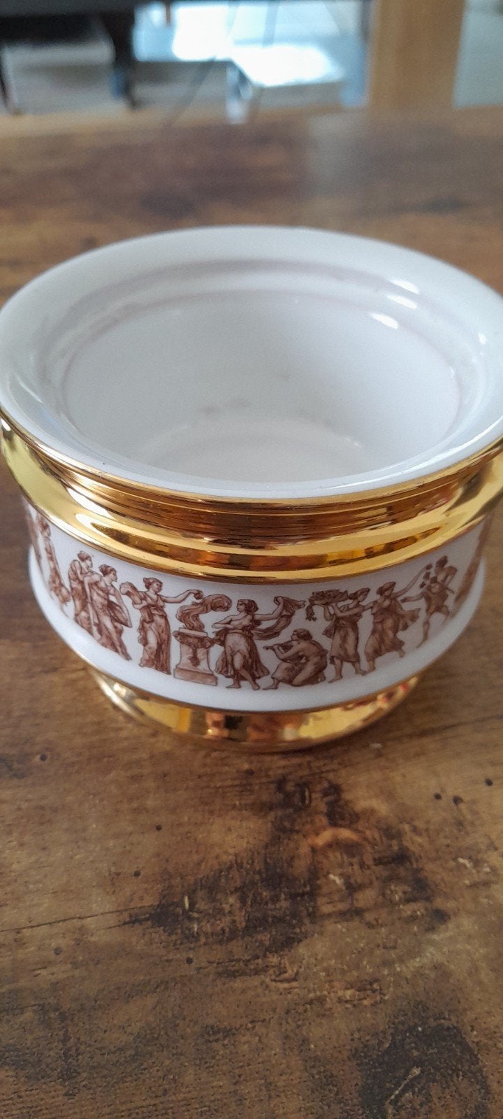 Florentijns handbeschilderd met goudvergulding en Griekse st, Antiek en Kunst, Ophalen of Verzenden