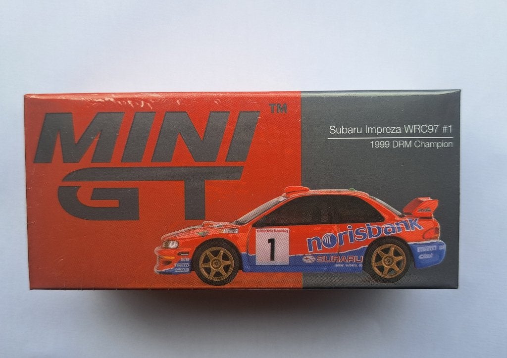Subaru Impreza WRC97 DRM champion Mini Gt, Neuf, Enlèvement ou Envoi, Voiture, Mini GT