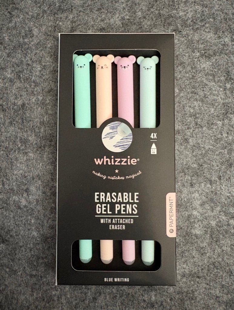 4x Erasable Gel Pens • Bear, Overige merken, Pennenset, Nieuw, Met doosje