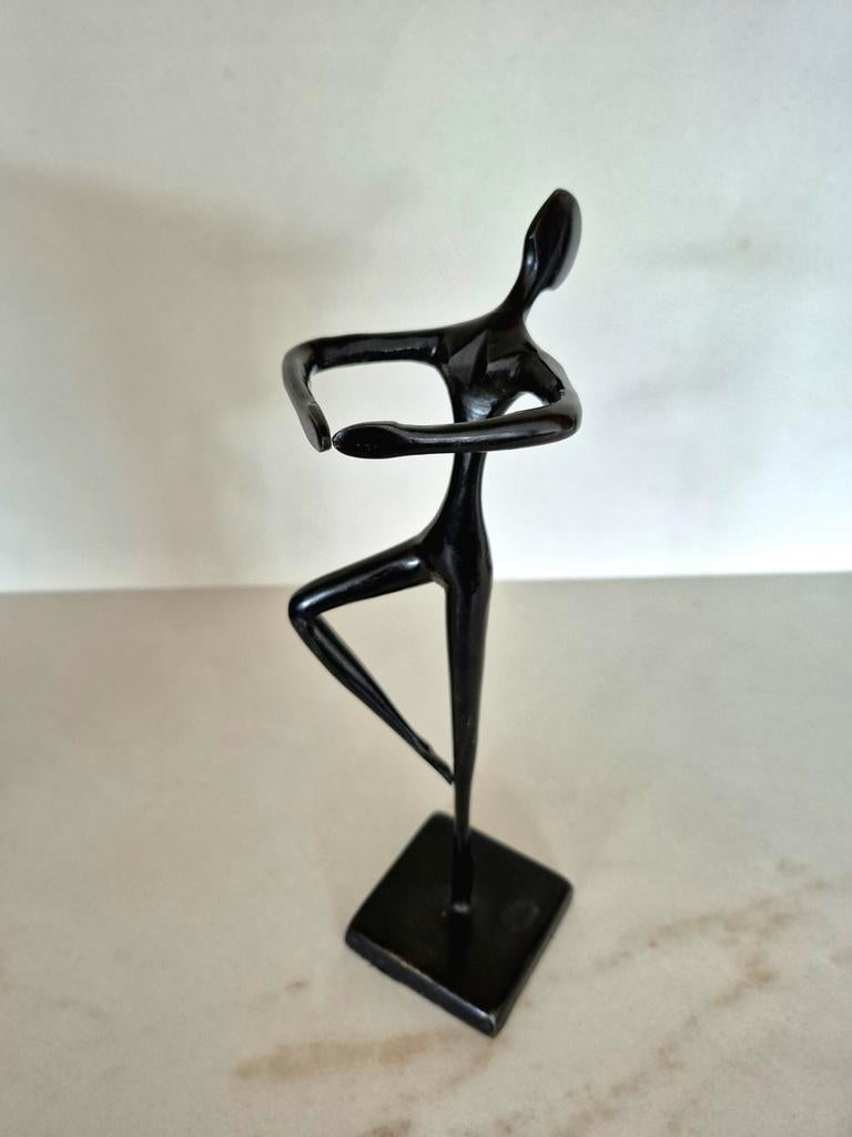 Bodrul Khalique - Modern bronzen ballerina, Antiek en Kunst, Ophalen of Verzenden, Brons