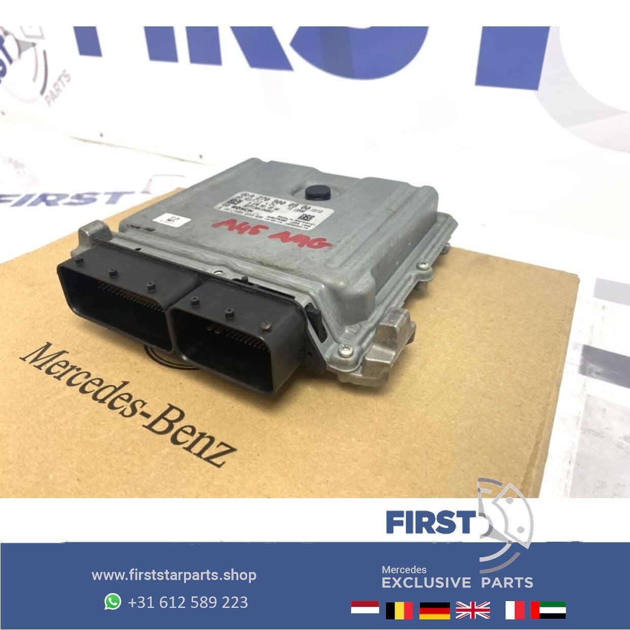 A45 AMG W176 motor ECU W117 CLA W156 GLA A2709000900 compute, Gebruikt, -, Ophalen of Verzenden, -