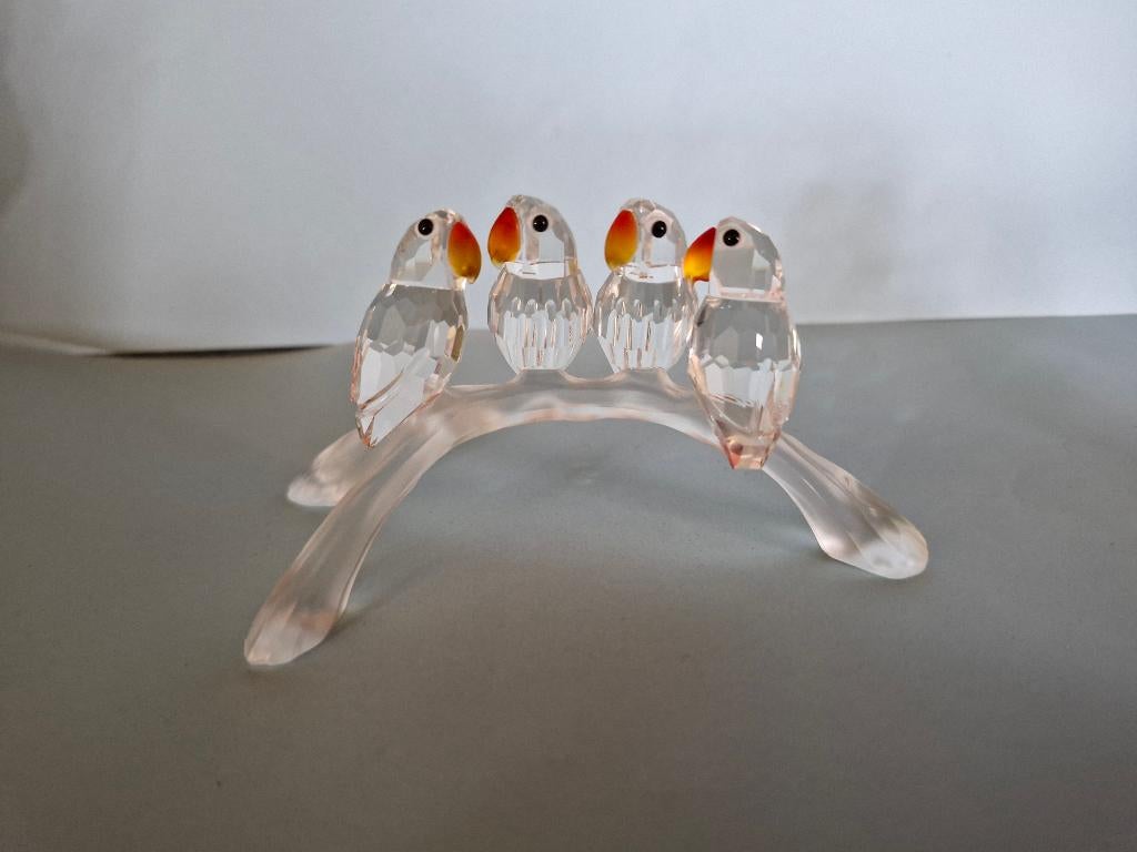 Swarovski dwergpapegaaien, Enlèvement ou Envoi, Comme neuf, Figurine