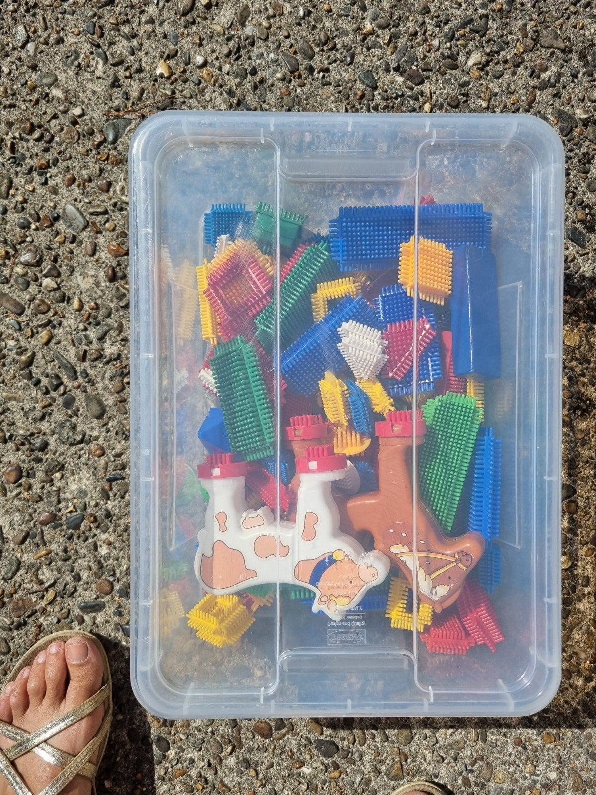 noppers te koop, Ophalen