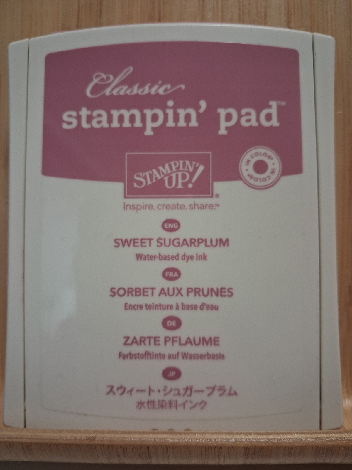 Stampin Up - inktflesje + stempelkussen Sweet Sugarplum, Ophalen