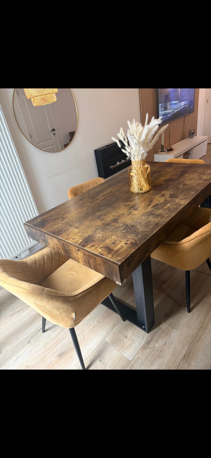Table et chaisse gratuit a venir chercher, Kunststof, Gebruikt, 100 tot 150 cm, Table