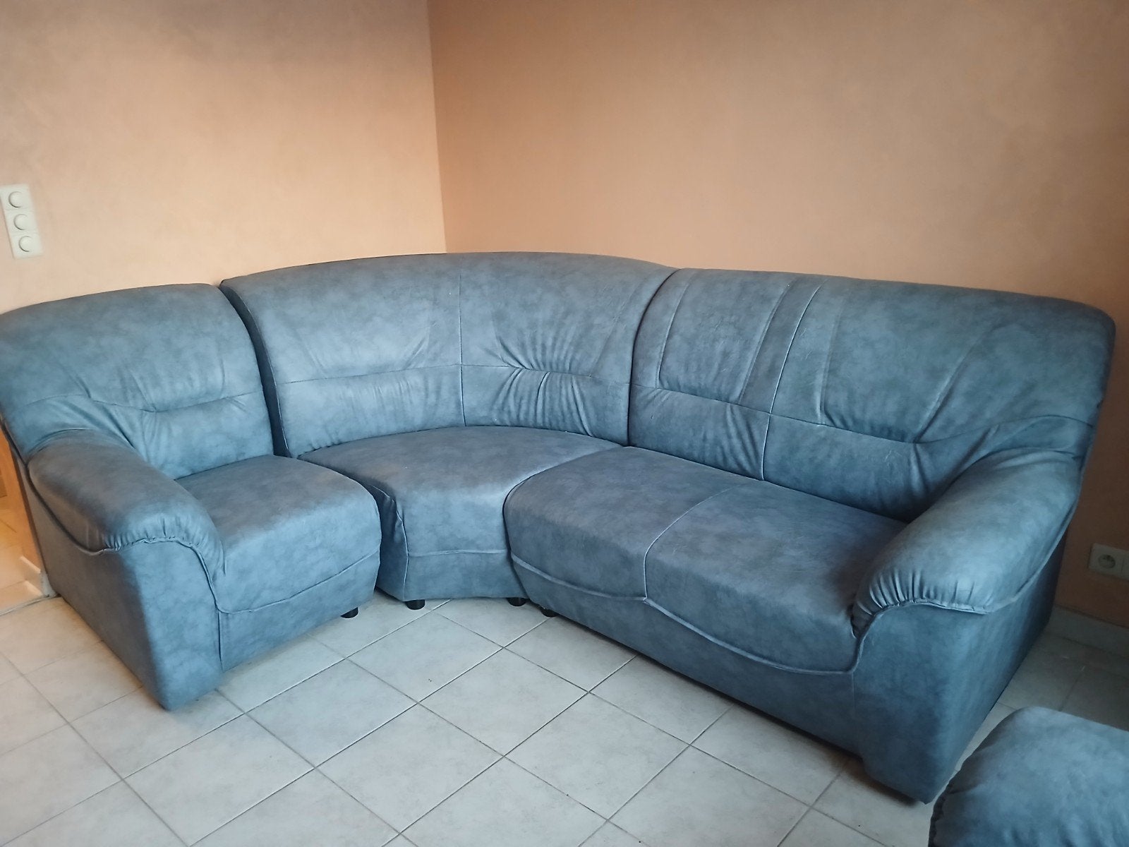Prise en charge rapide ! Coin salon complet (canapé d'angle, Maison & Meubles, Canapés | Coins salons complets, Enlèvement, Comme neuf
