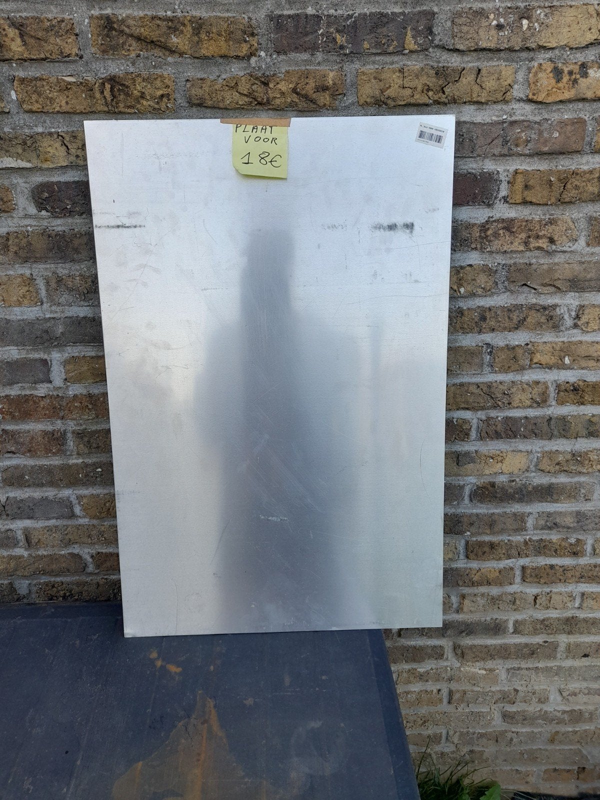 aluminium platen van verschillende mensen met wat uitleg, Ophalen, Gebruikt, Overige materialen, Minder dan 20 mm