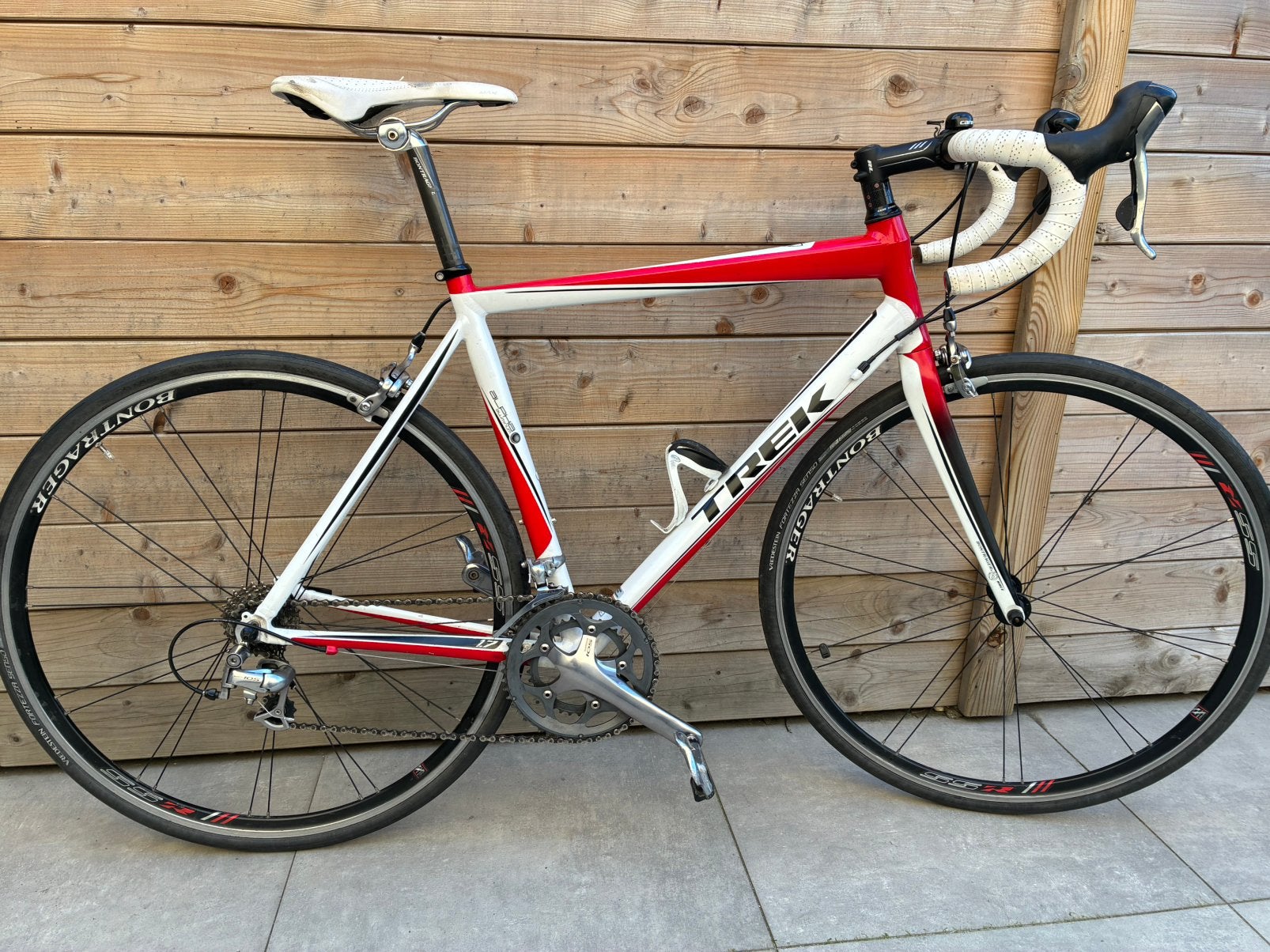 Trek racefiets aluminium frame - carbon voorvork, 28 inch, Gebruikt, Aluminium, Meer dan 20 versnellingen