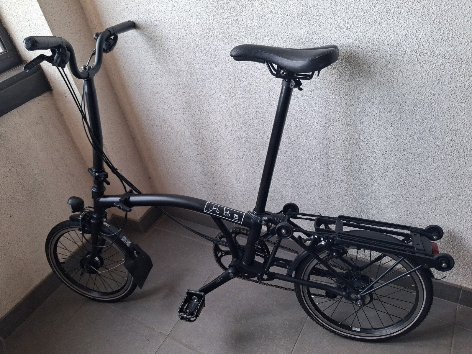 Brompton H6rn Zwart, Fietsen en Brommers, Ophalen, Brompton, Versnellingen