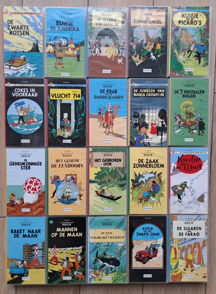 Verzameling Vhs van Kuifje, Ophalen, Gelezen