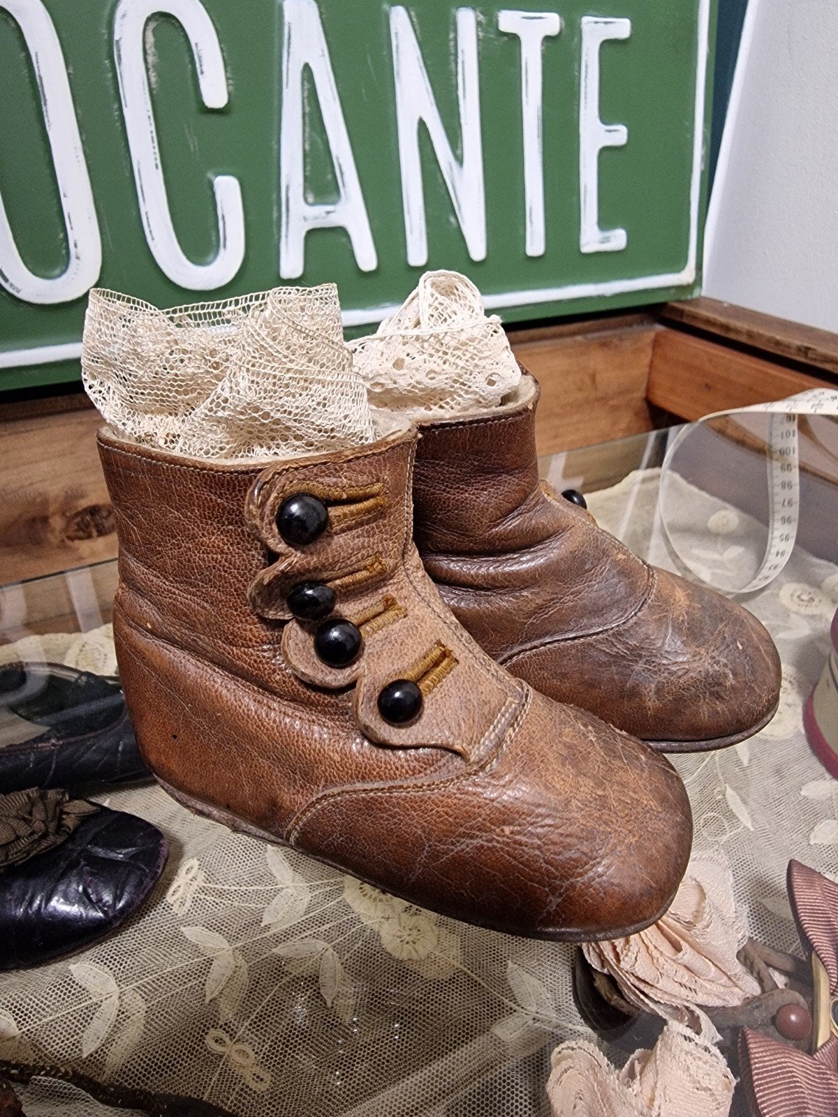 Jolies bottes boutonnées victoriennes anciennes (1890), Enlèvement ou Envoi