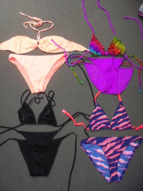 lot 10 bikini's, Envoi, Porté, Bikini