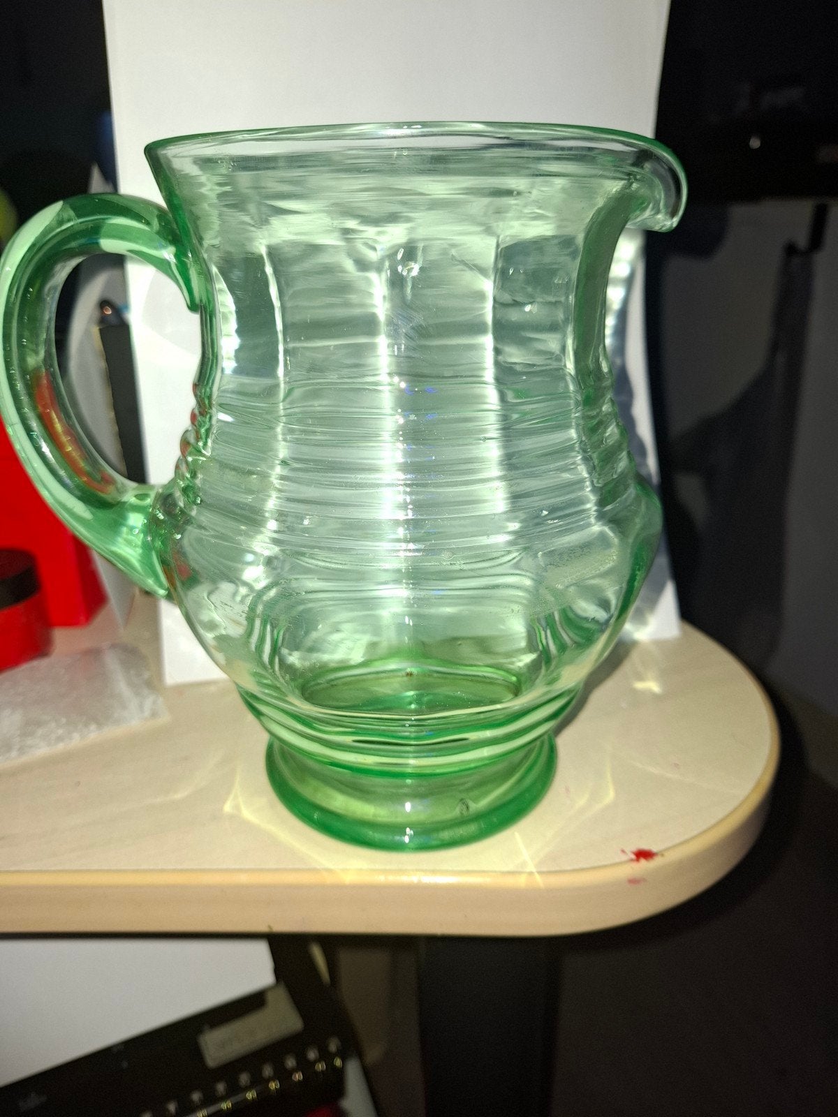 waterkan in uranium glas, Ophalen of Verzenden