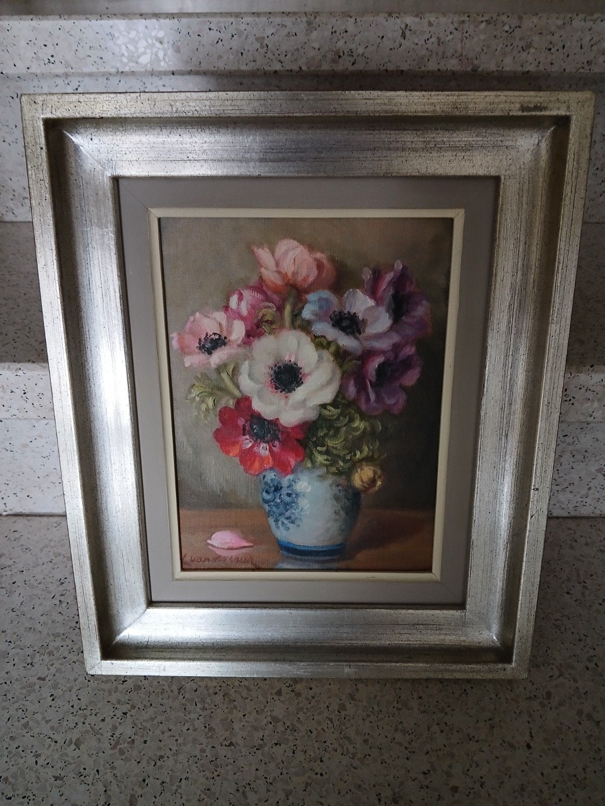 Schilderij L. Van de Leur, Antiek en Kunst, Ophalen, Stilleven