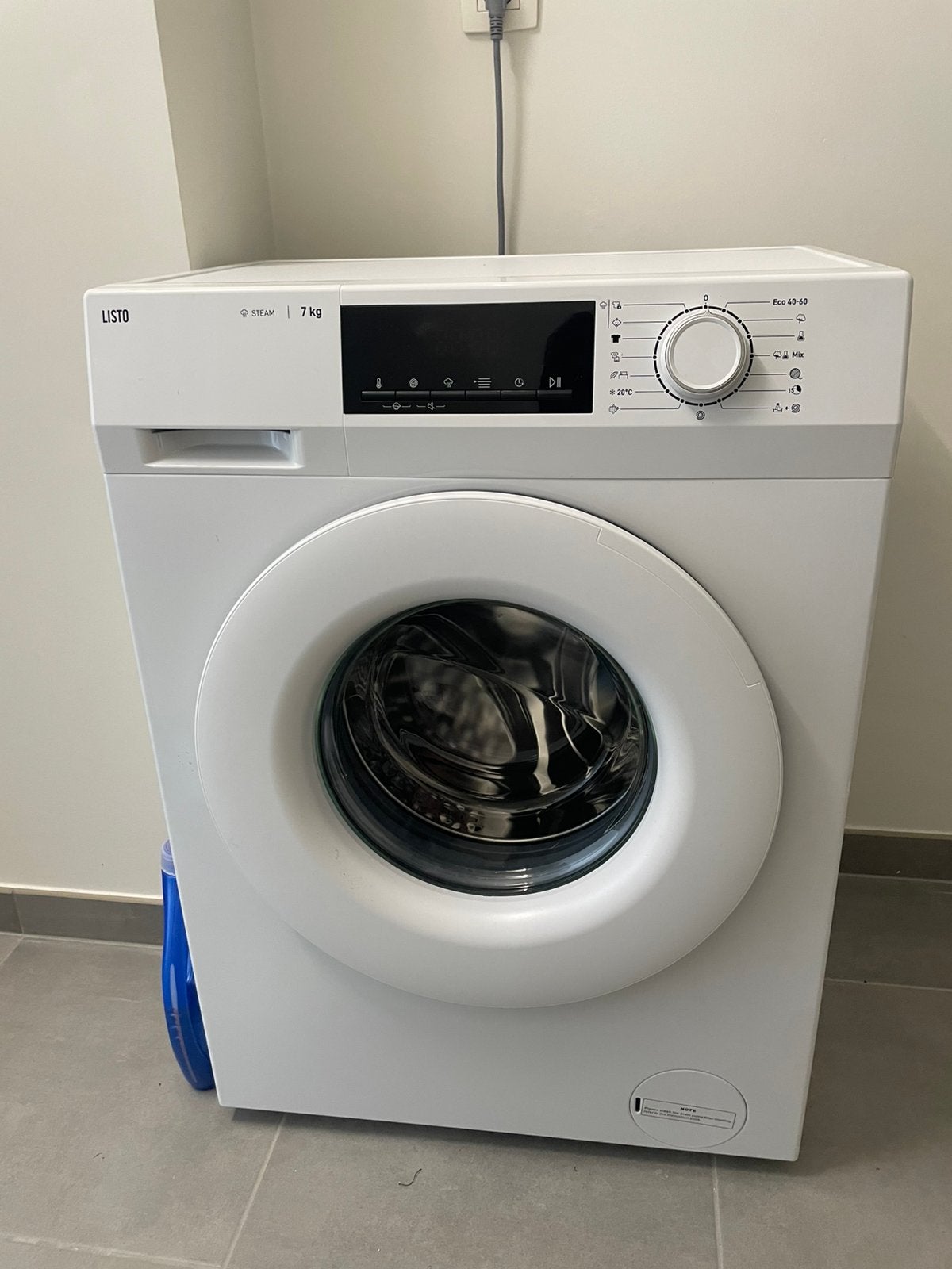 Listo wasmachine 7kg 3 maanden oud,21maanden garantie, Ophalen, Zo goed als nieuw