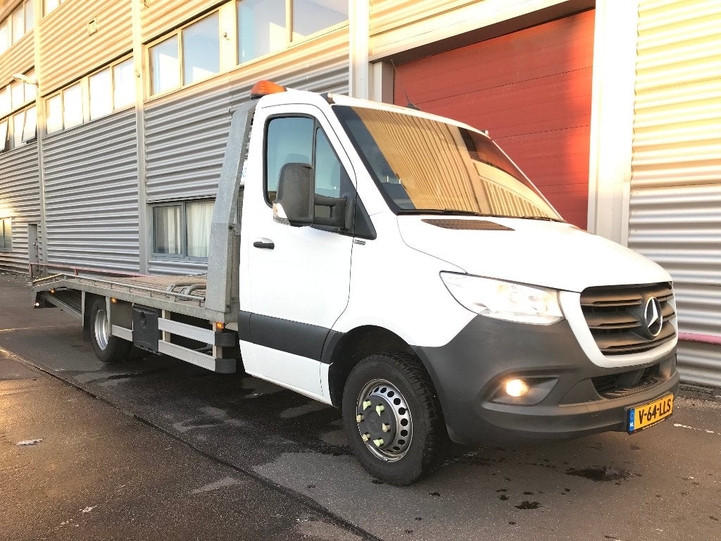 Mercedes Sprinter 516CDI, dépanneuse en excellent état !, Euro 6, Entretenue par le concessionnaire, Diesel, Automatique