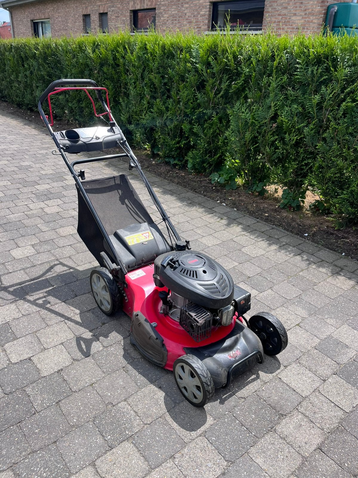 Kibani 200cc grasmachine, Ophalen, Zo goed als nieuw, Benzine-grasmaaier, Mulchfunctie
