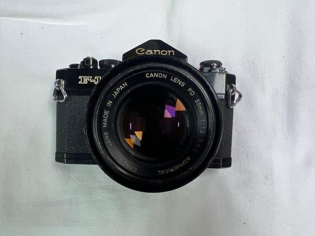 canon f1+objectif rare aspherical, TV, Hi-fi & Vidéo, Enlèvement ou Envoi, Utilisé, Reflex miroir, Canon