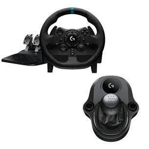 Logitech G923 stuurwiel + Driving Force Shifter Pack, Ophalen, Zo goed als nieuw, Controller
