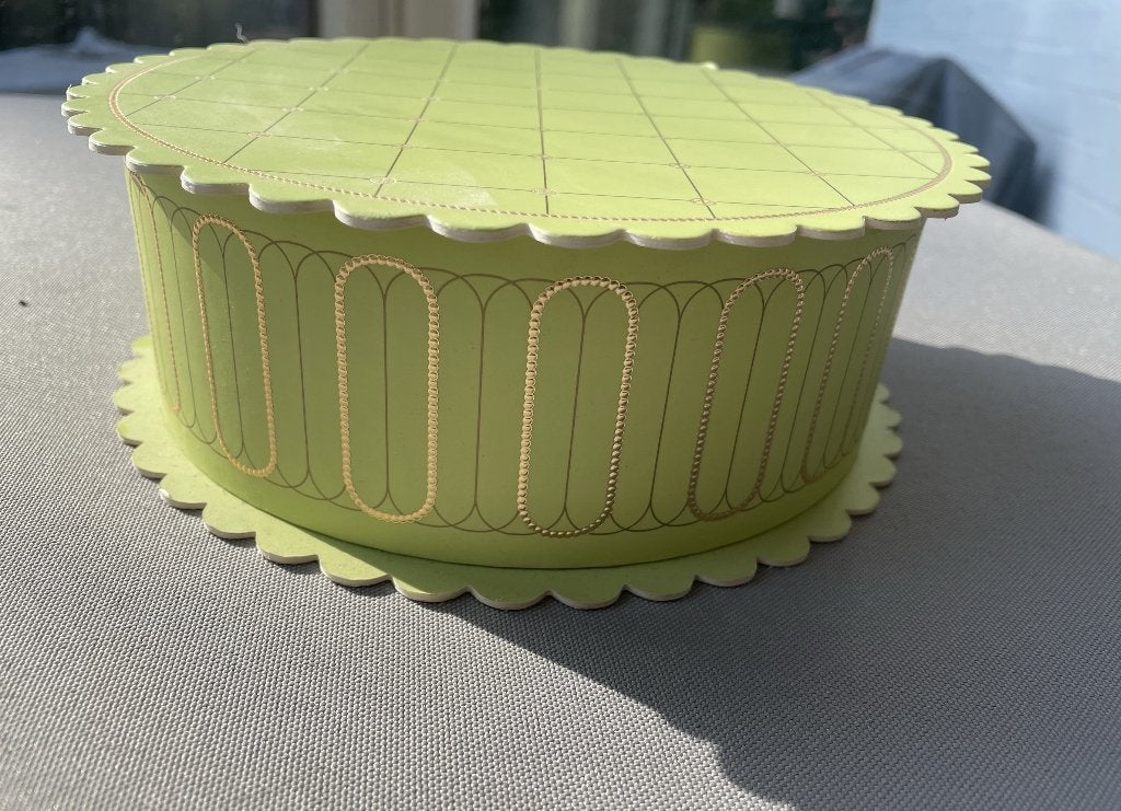Mooie groene opbergdoos, Diversen, Bureau-accessoires, Ophalen of Verzenden, Zo goed als nieuw