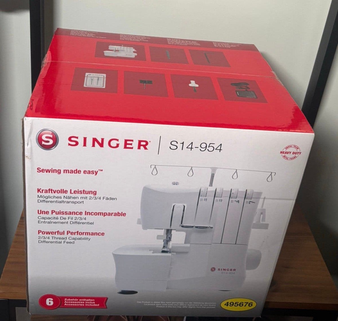 Singer S14-954 overlockmachine Nieuw, Hobby & Loisirs créatifs, Enlèvement, Neuf, Surjeteuse, Singer