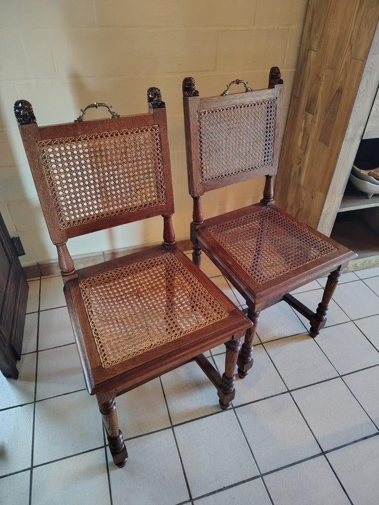 4 antieke stoelen, Ophalen