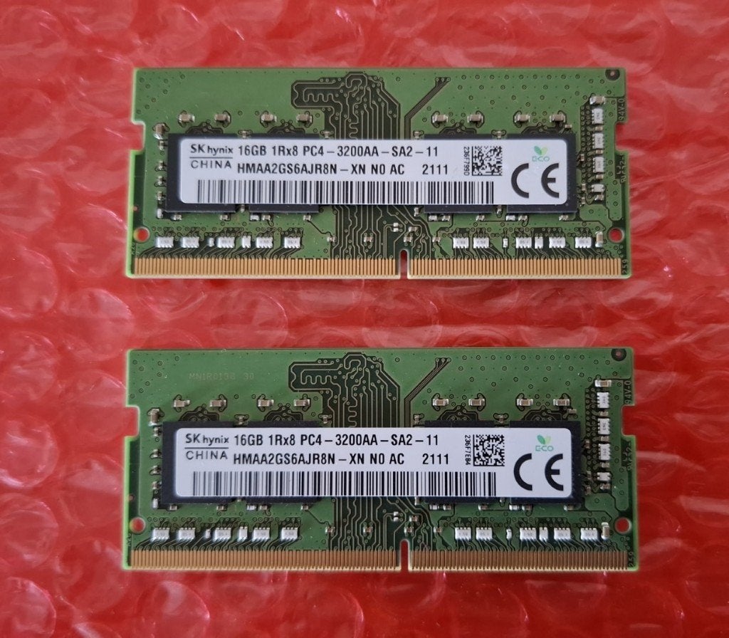 32gb DDR4 (2x 16gb) SODIMM (voor Laptop/Mini PC), 32 GB, Enlèvement ou Envoi, DDR4, Info@retrogamed.be