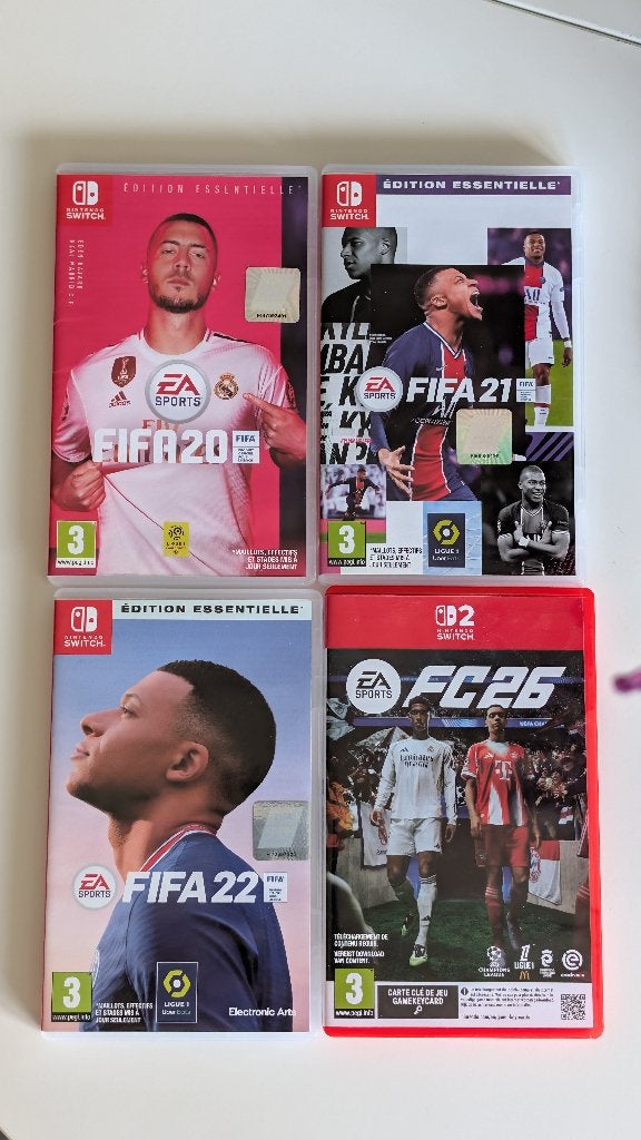 FIFA switch lot, Consoles de jeu & Jeux vidéo, Enlèvement ou Envoi, Comme neuf, À partir de 3 ans, 3 joueurs ou plus