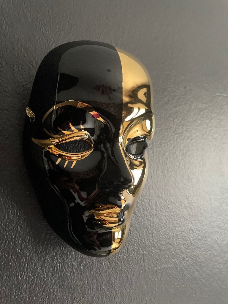 Porseleinen masker, Overige herkomsten, Ophalen, Masker, Handgemaakt
