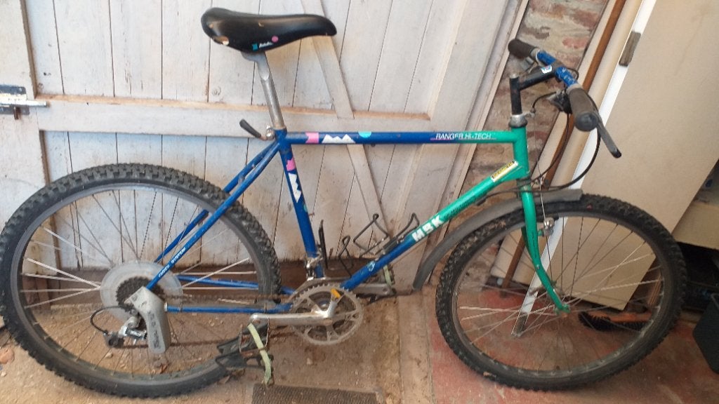 Mountainbike retro vintage, Gebruikt, Heren, Geen vering, Ophalen