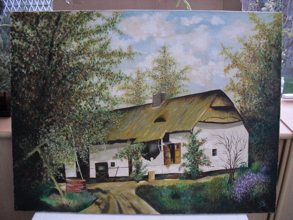 lot grote schilderijen 1, Antiquités & Art, Art | Peinture | Classique, Enlèvement, Encadré