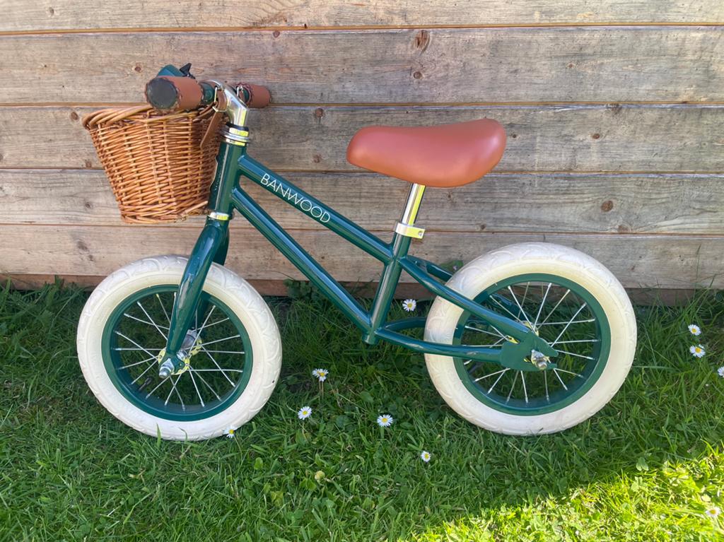Banwood loopfiets groen, Fietsen en Brommers, Ophalen, Zo goed als nieuw
