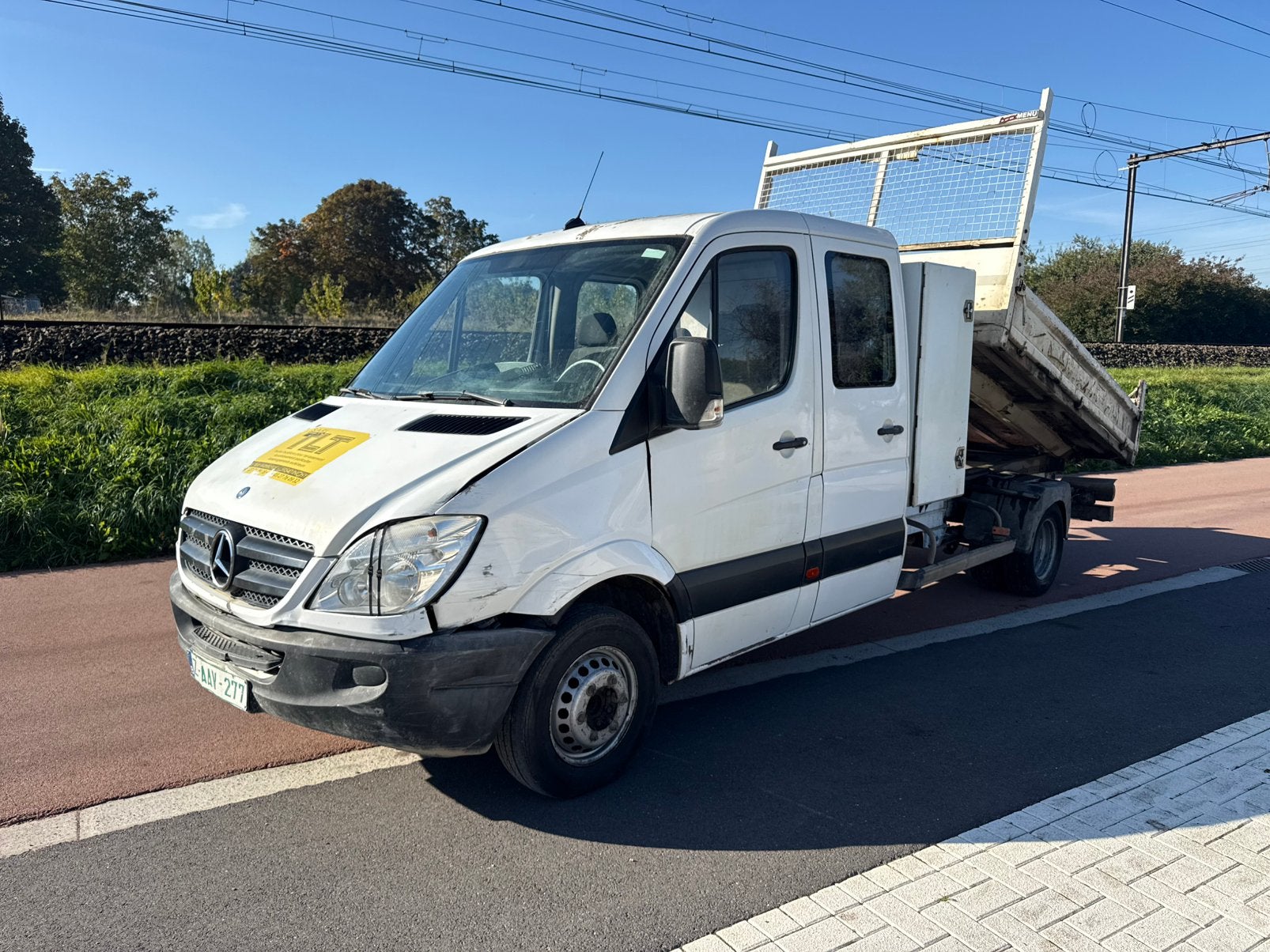 Mercedes-Sprinter 513cdi double cabin benne basculant, Autos, Euro 5, Achat, 4 portes, 7 places