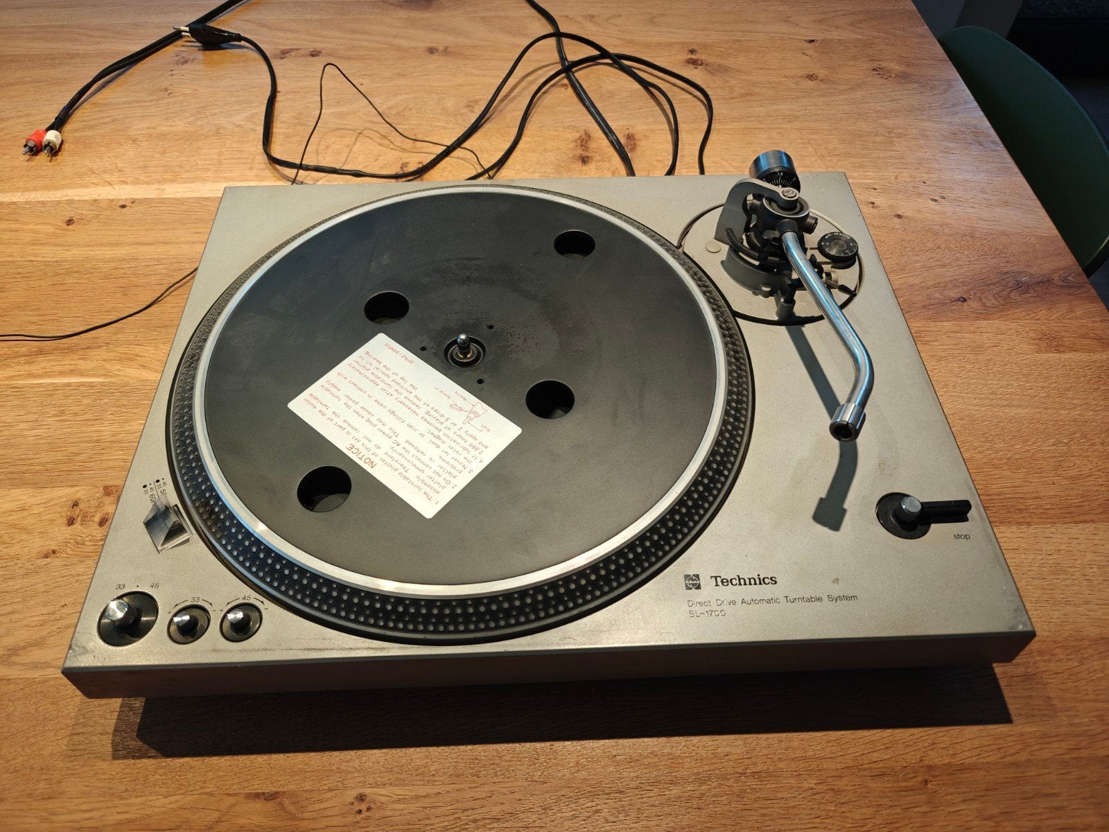 technics sl1700 platenspeler, Audio, Tv en Foto, Ophalen, Gebruikt, Pitch-regelaar, Platenspeler