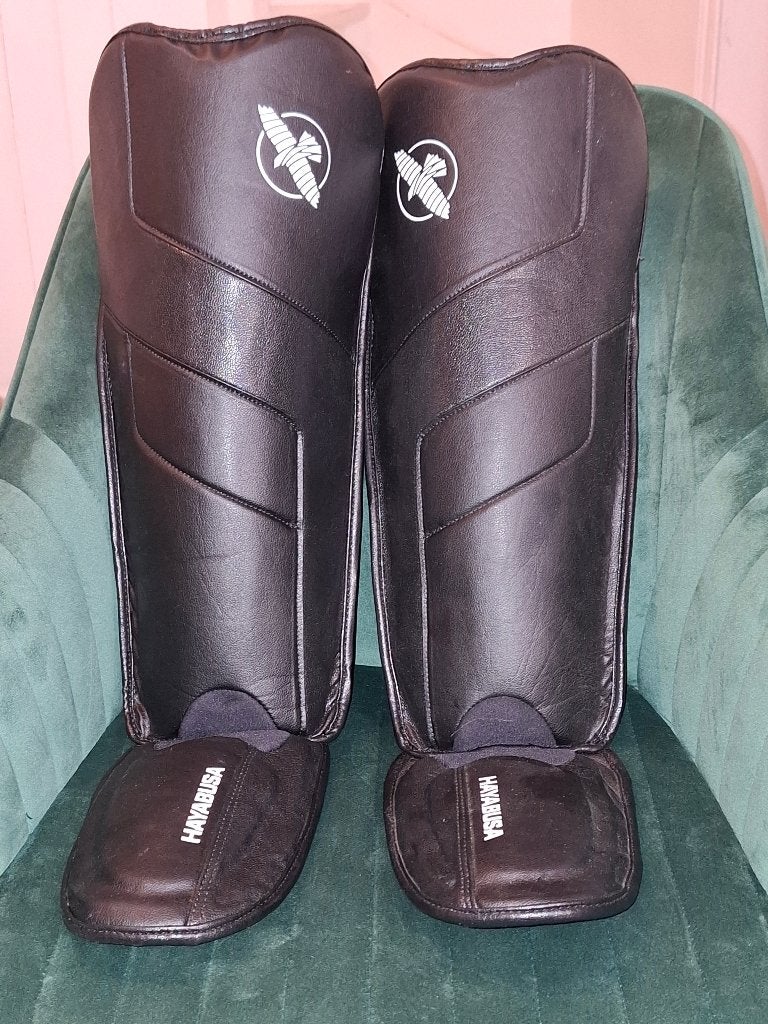 Protège-tibias Hayabusa T3, Sports & Fitness, Taille XL, Comme neuf, Enlèvement, Protection pour arts martiaux