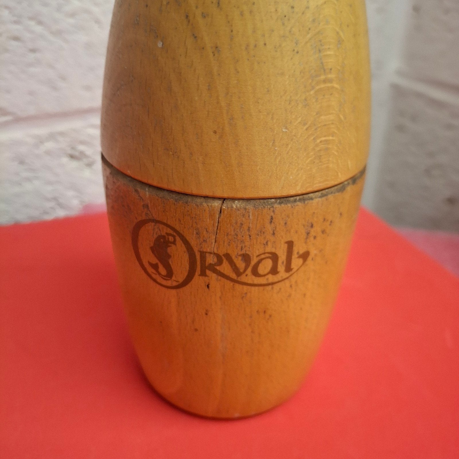 Orval houten fles 22 cm, Verzamelen, Ophalen of Verzenden