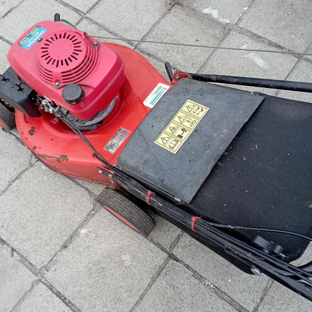 Tondeuse à gazon avec moteur Honda, Honda, Tondeuse rotative, Utilisé, Sac de ramassage