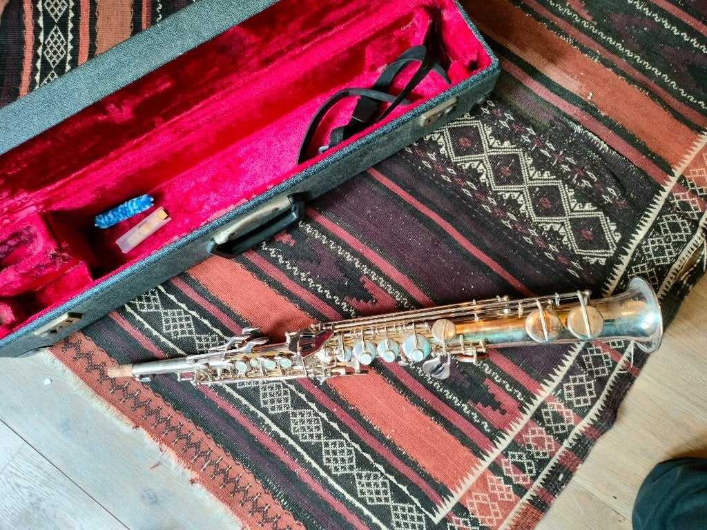 Sopraan saxofoon SML - Serienummer 23753, Musique & Instruments, Enlèvement, Comme neuf, Soprano, Avec valise