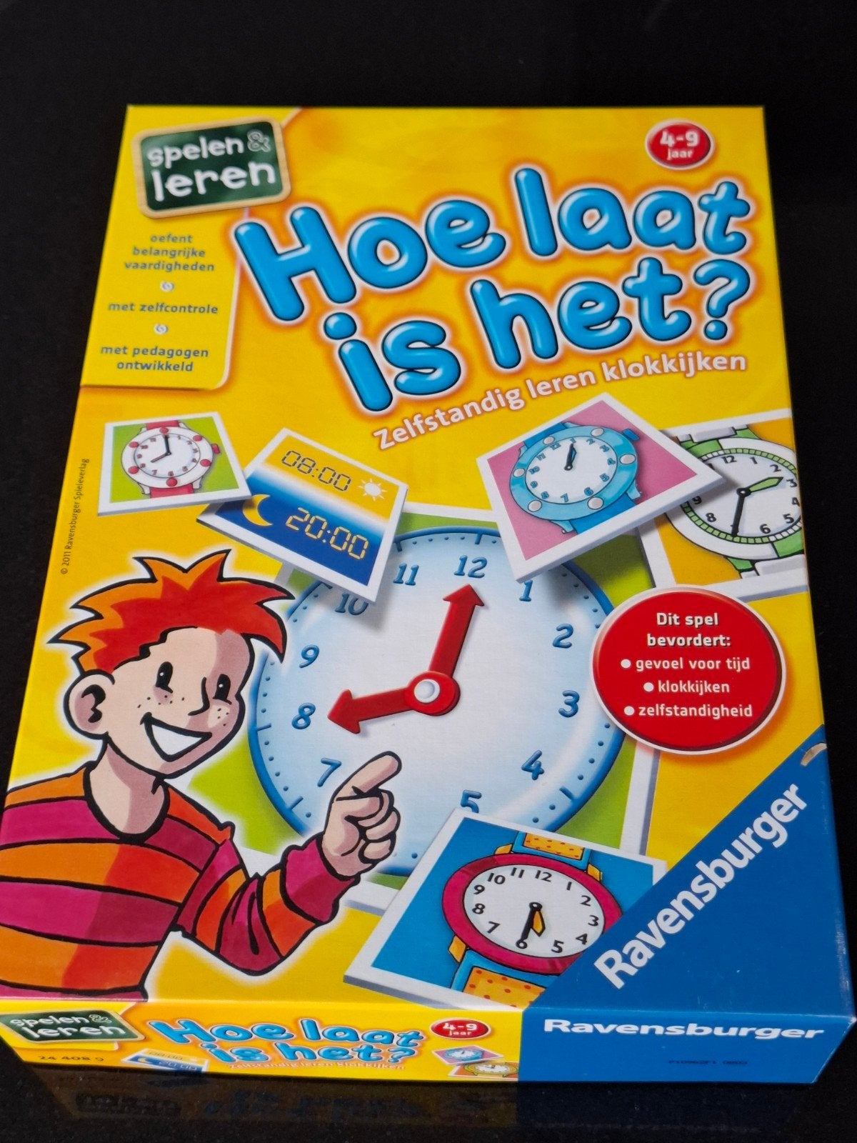 Ravensburger spel 'Hoe laat is het' voor 4 tot 9 jaar, Kinderen en Baby's, Ophalen of Verzenden, Zo goed als nieuw