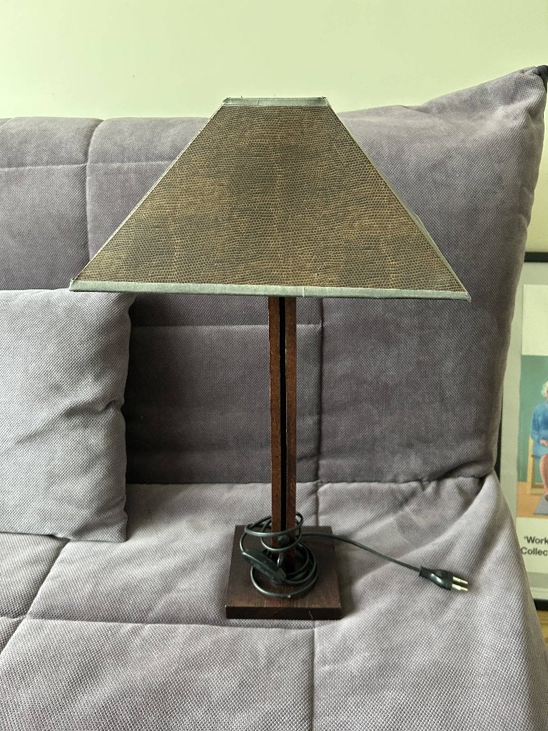 Lampe de chevet, Maison & Meubles, Enlèvement, Marron, Bois, Utilisé