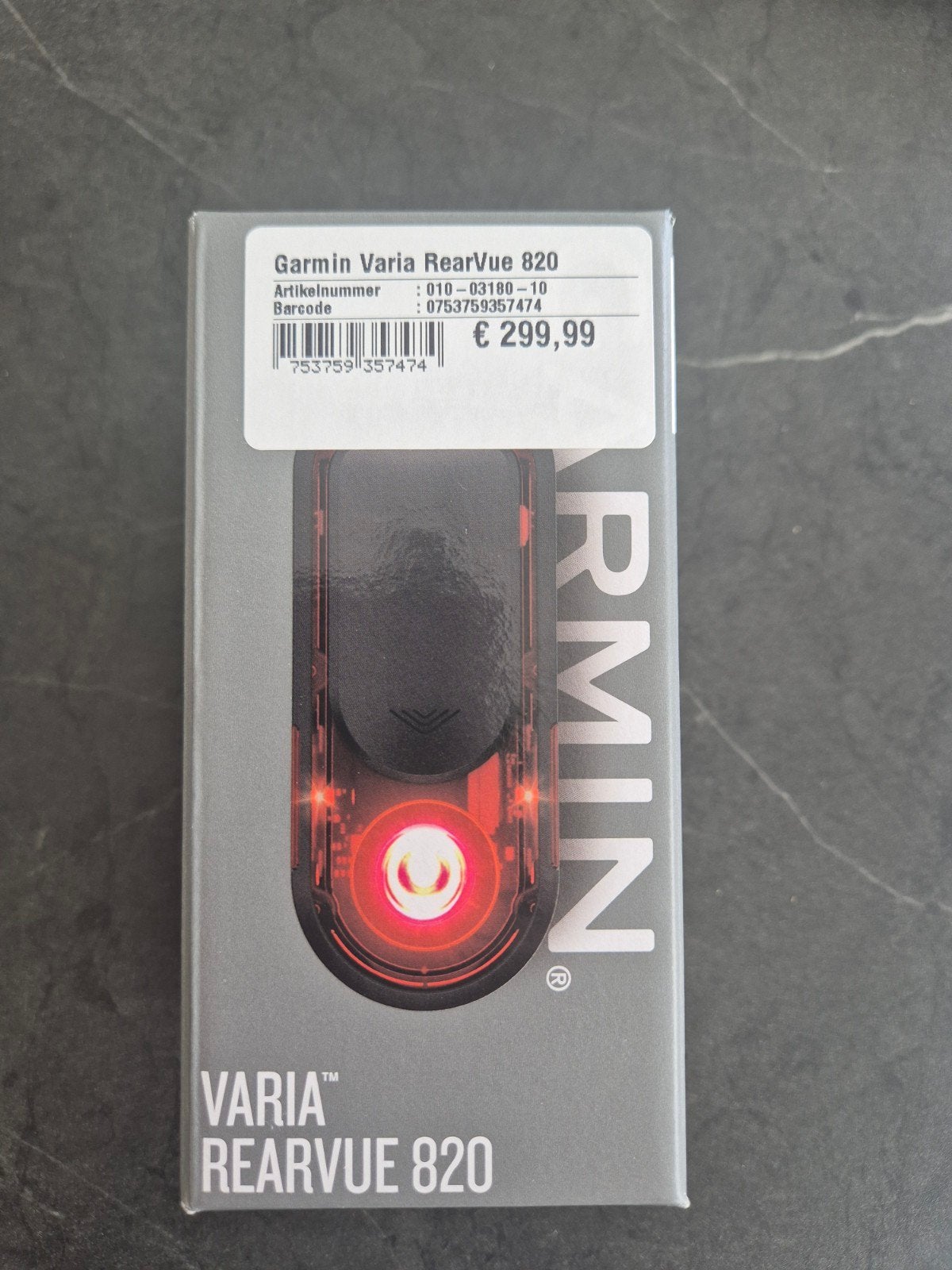 Garmin Varia 820, Enlèvement
