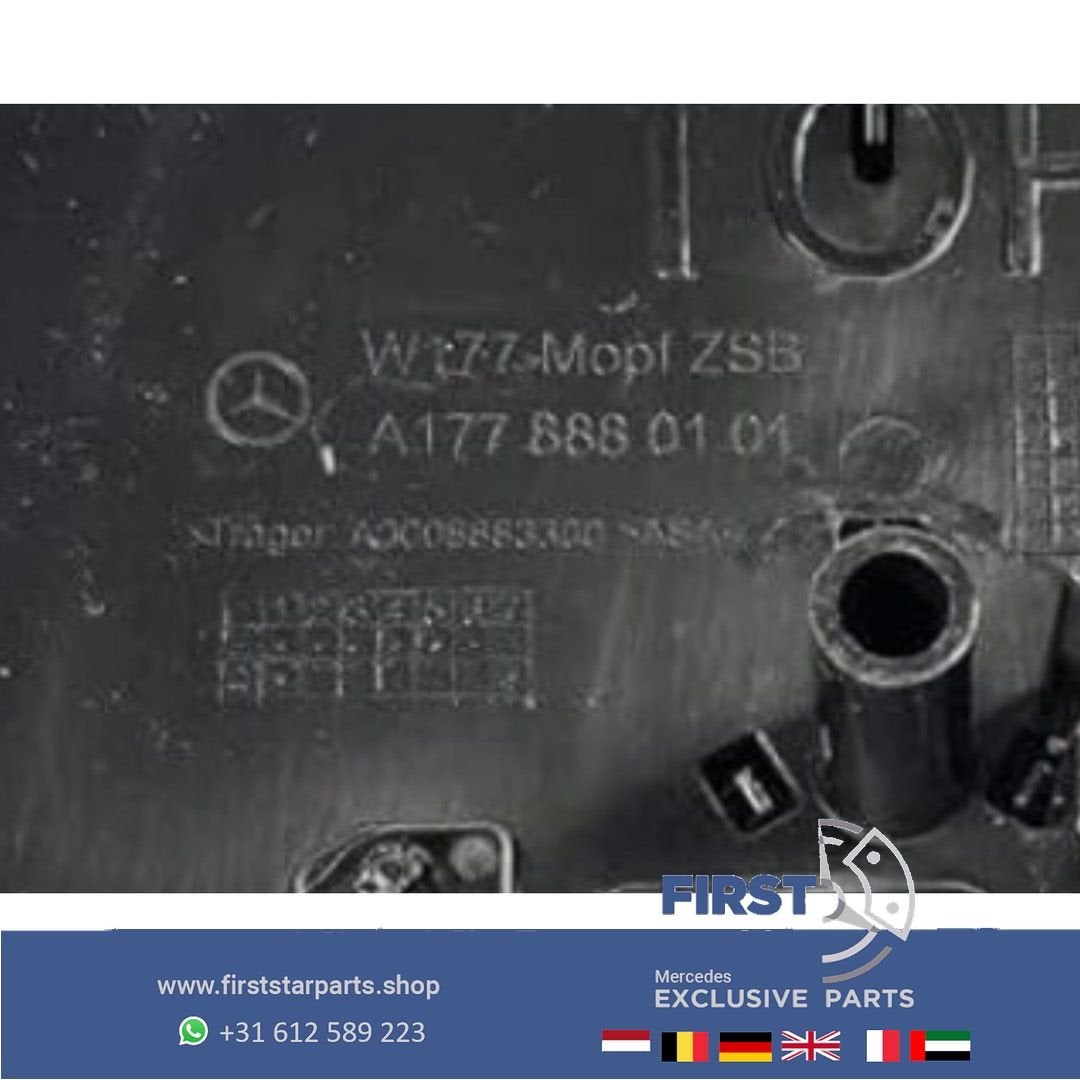 A1778880101 Mercedes FACELIFT STER LOGO GLANS CHROOM W176 W1, Gebruikt, -, Ophalen of Verzenden, -