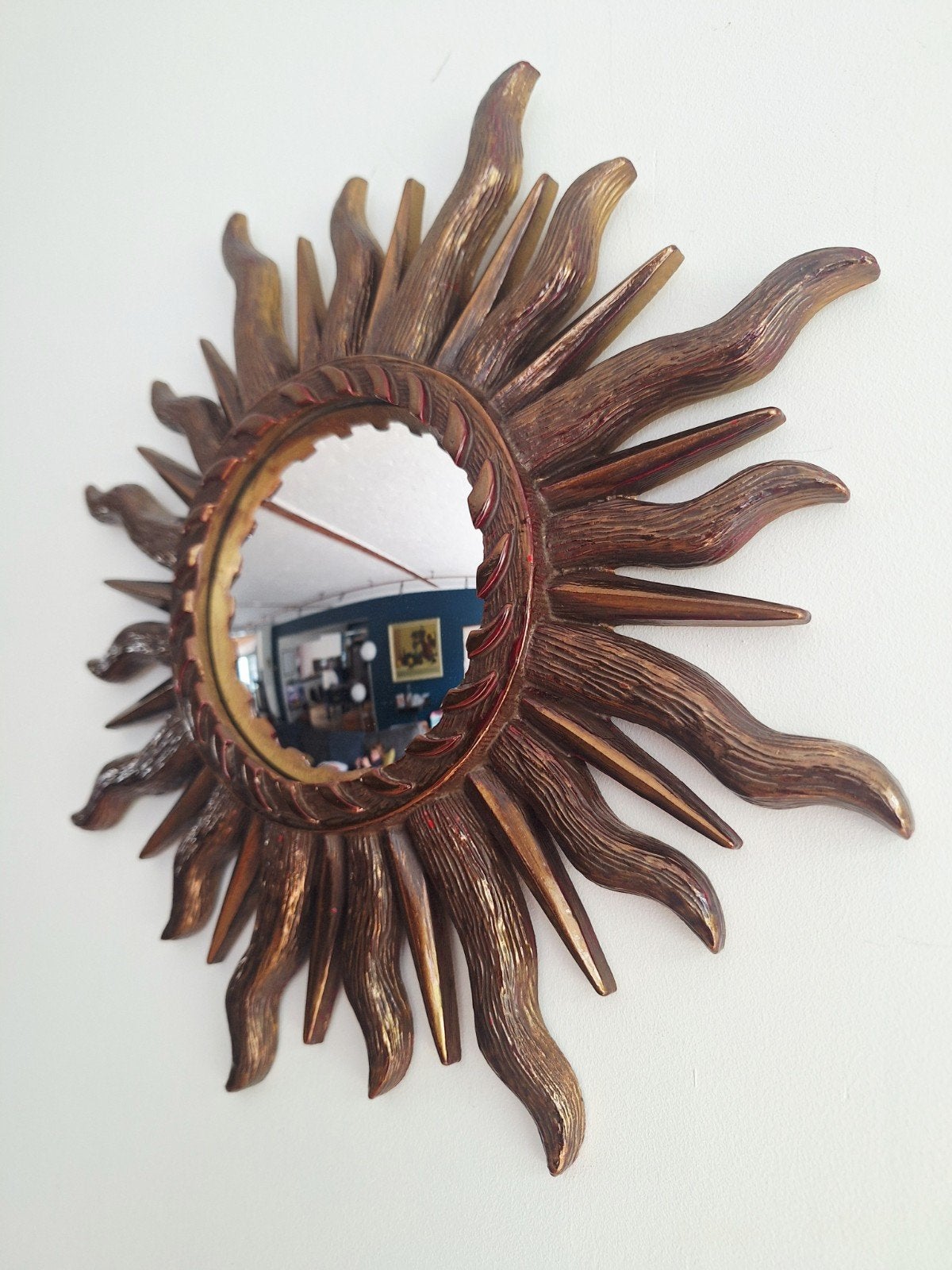 ️ Prachtige vintage zonnespiegel – echte eyecatcher, Huis en Inrichting, Ophalen of Verzenden