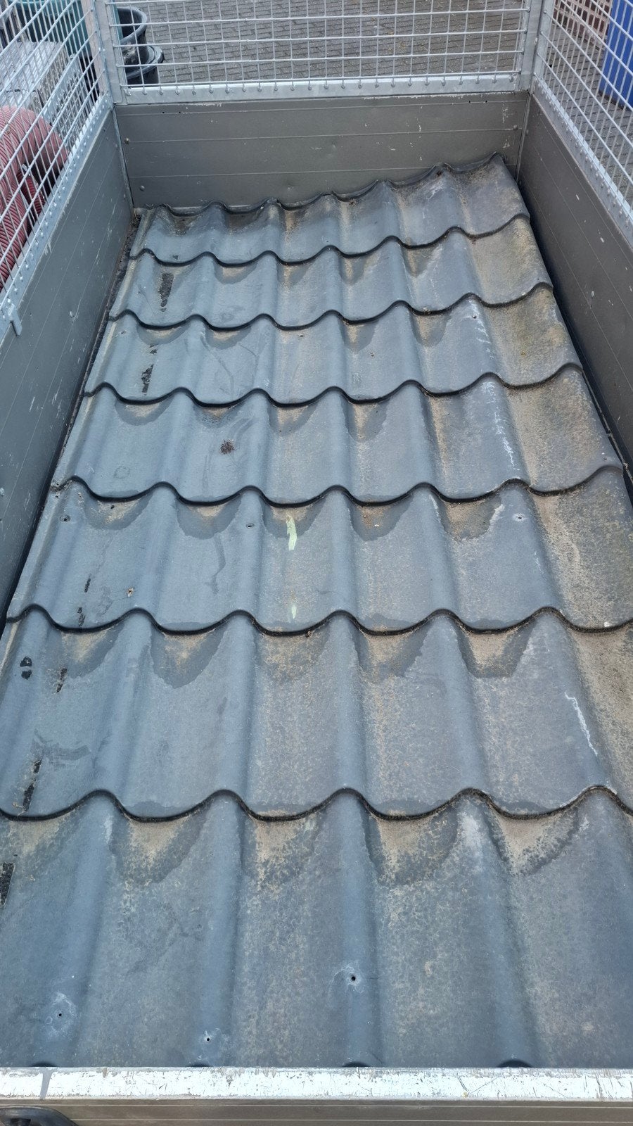 2 metalen dakplaten RVS, Doe-het-zelf en Bouw, Ophalen of Verzenden