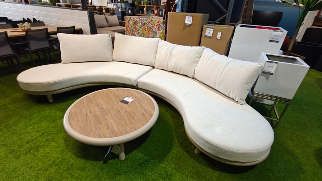Nouveau set de salon de sable biologique, Enlèvement, Neuf, Aluminium, Sets de jardin