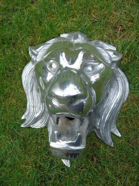 tête lion jet d eau en fonte d alu , étang , fontaine, Jardin & Terrasse, Pièces d'eau & Fontaines, Enlèvement ou Envoi, Neuf